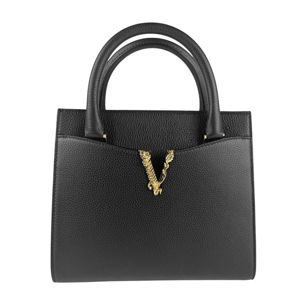 Versace 2way Shoulder Bag leather black